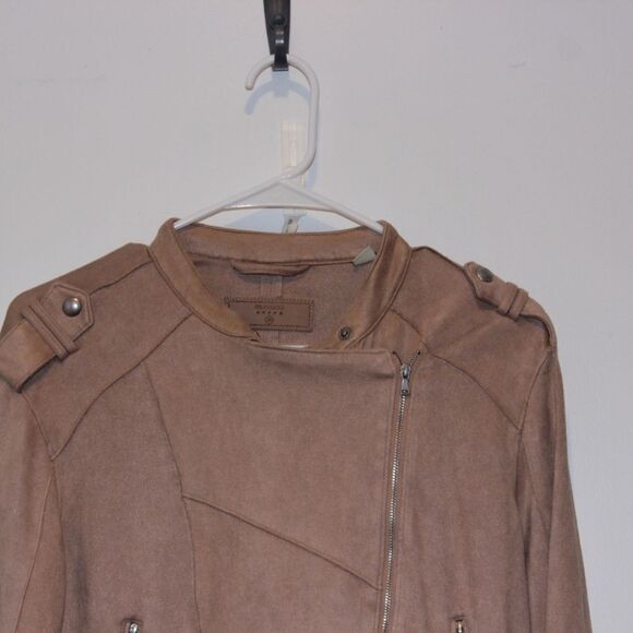 BLANKNYC suede moto  Jacket dusty pink Women Size XS - Picture 3 of 9